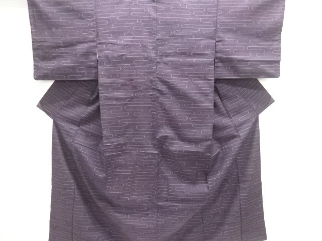 JAPANESE KIMONO / ANTIQUE KIMONO / SILK / TSUMUGI / WOVEN EGASUMI